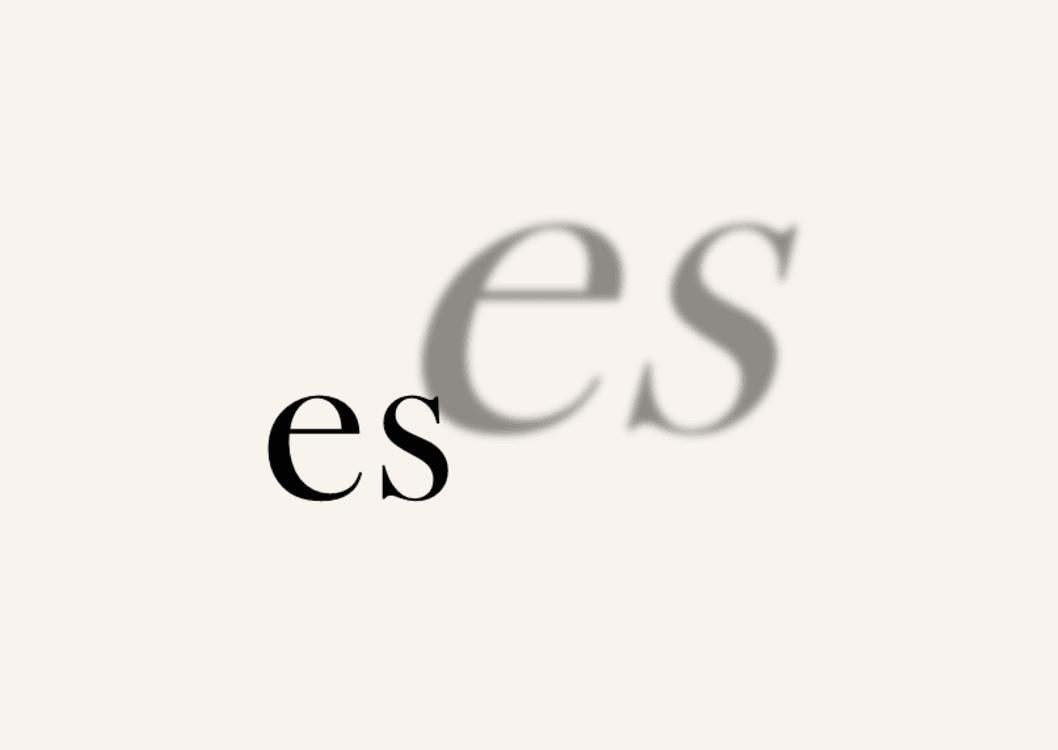 Das kleine Wort „es“ wirft einen übergroßen Schatten als Symbol für seine große sprachliche Wirkung.